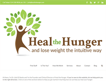 Tablet Screenshot of healthehunger.com